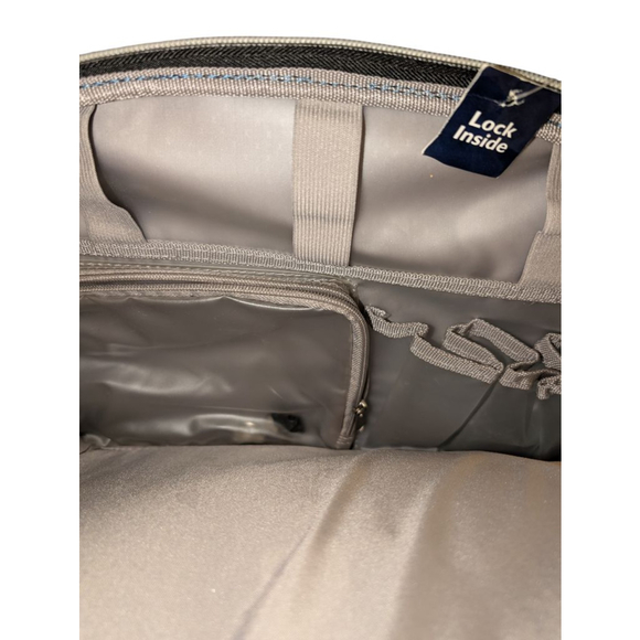 London Fog Teal Blue Rolling Travel Bag One Size - Picture 3 of 6